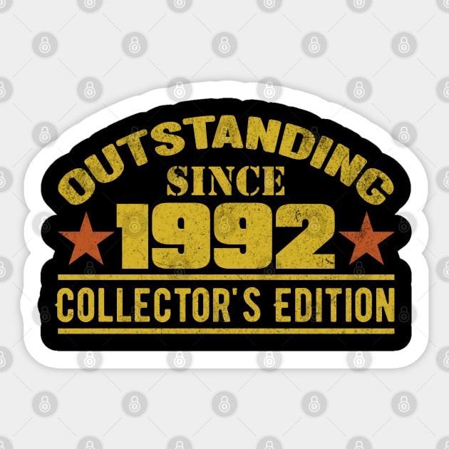 Outstanding Since 1992 Sticker by HB Shirts